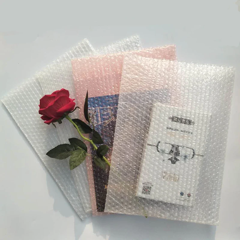 Custom Size heavy duty clear bubble foil bubble cushion wrap bags 6x 9 inch for packaging