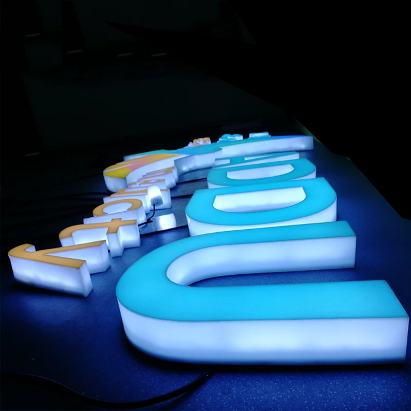 Illuminate Full Lighting Acrylic 3D Logo Sign Backlit LED Shop Sign for Business Building Frontlit Model Number Available
