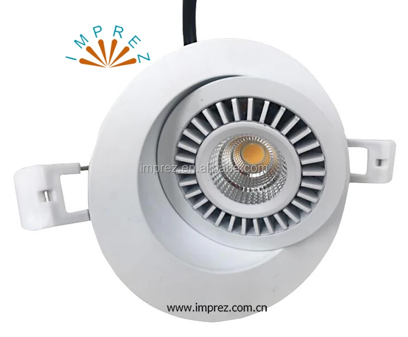 Внутренний алюминиевый вращающийся 7 Вт регулируемый cob светодиодный потолочный светильник с регулируемой яркостью без драйвера 220 В встраиваемые подвесные светильники