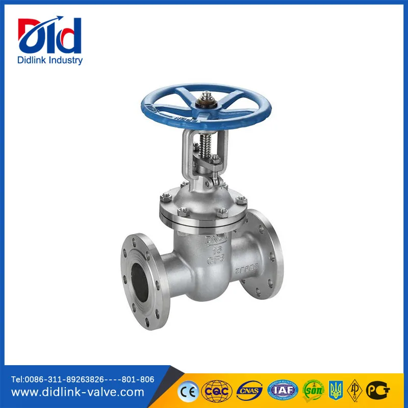 Gate Steel WCB din PN16 DN250 Water Sluice Manual Operated Gate Valve With Prices