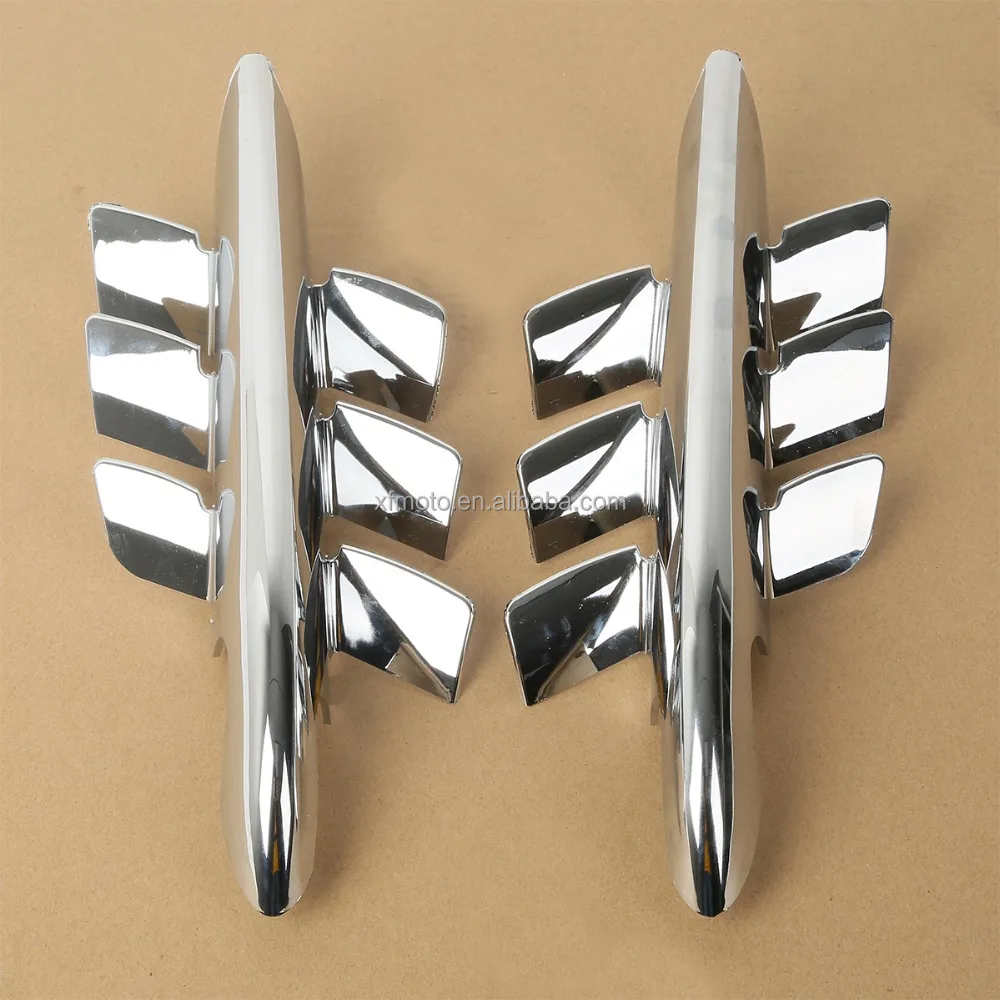 TCMT Chrome Shark Gills Fairing Accents For Honda Goldwing GL1800 GL 1800 2001-2010 XF29011919-E