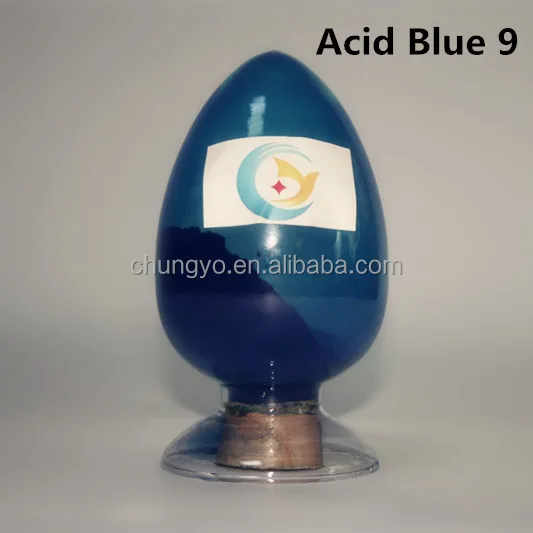Acid Blue 9 for wool silk nylon acid dyes dyeing and printing