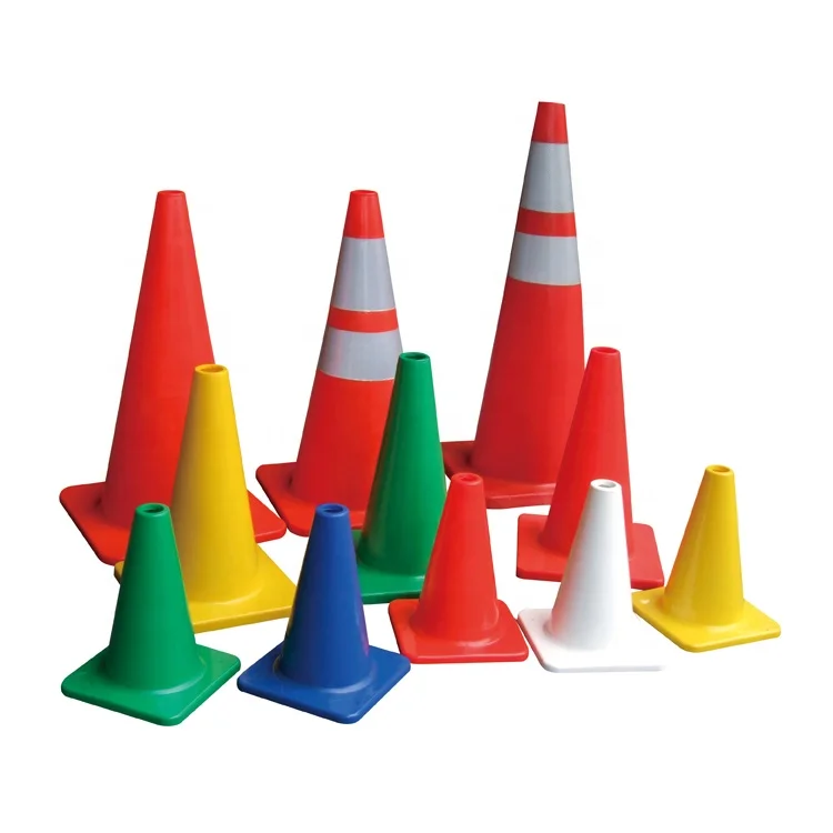 12 inch 300mm Colorful Traffic Road Safety PVC Flowing Tiny Traffic Cones