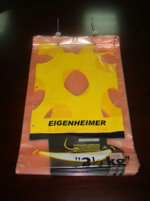 100% Biodegradable HDPE / LDPE Plastic Newspaper Bag With Cardboard Header