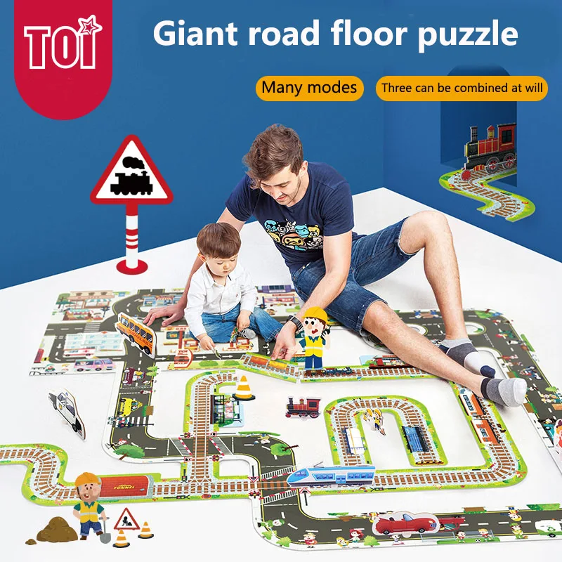 
Toi Giant Interchangeable Floor Jigsaw Puzzle/Educational Intelligent Toy Jigsaw Puzzles/Educational Toys 