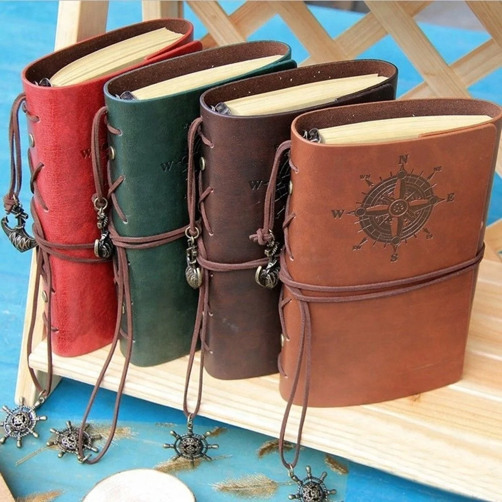 Fashion Gifts Refillable Loose Leaf Metal Binder PU Journal Notebook A5 Leather Diary Cover