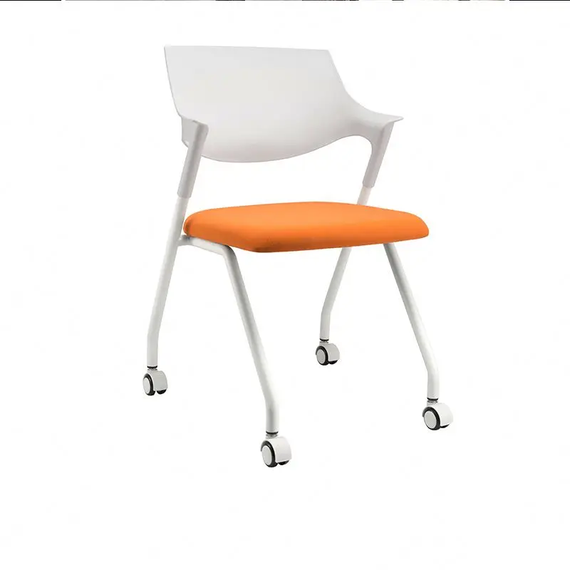
Furniture foldable office mesh chair stackable training china folding chairs with wheels 