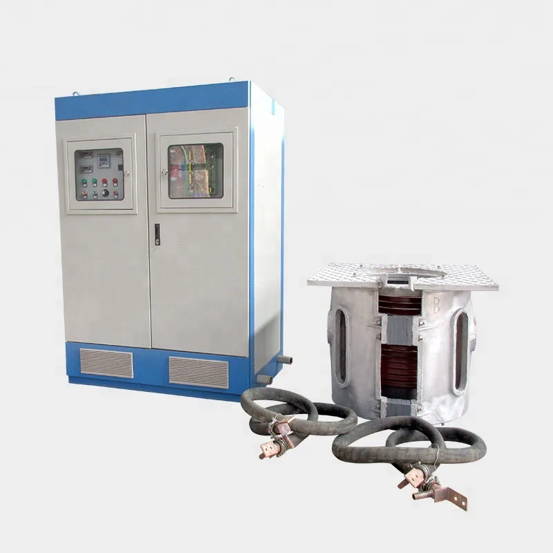 300kg gold melting aluminum shell furnace kgps power induction melting furnace