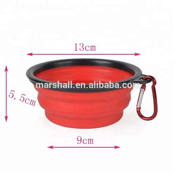 
Volume 350ML factory outlet folding dog bowls collapsible dog bowl 