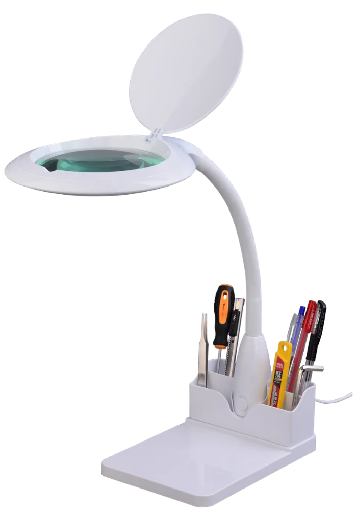 new design portable led lamp with magnifier work light for beauty salon