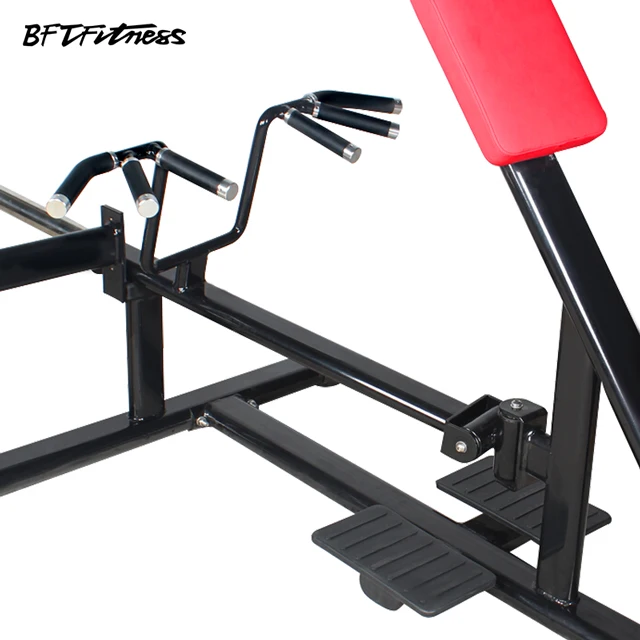 
Competitive Price Fitness Equipment Gym Rower Manufacturer Wholesale Incline Lever Row Machine 