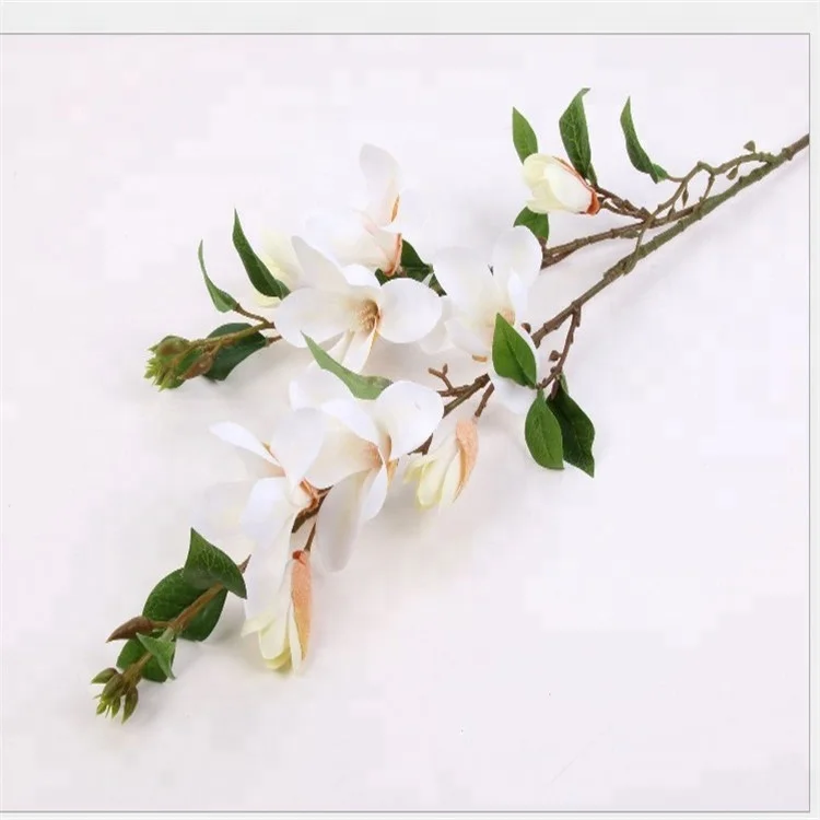 Лидер продаж, украшение для дома, искусственные шелковые цветы, магнолия для организации цветов