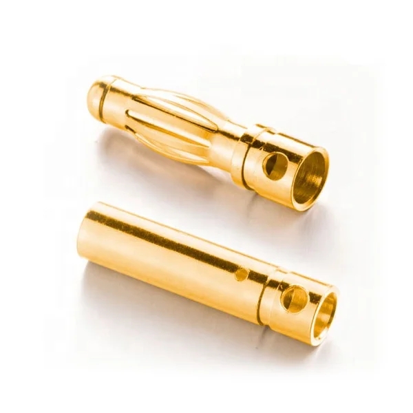 high precision factory direct selling brass nickle plating 4mm banana plug bullet connector