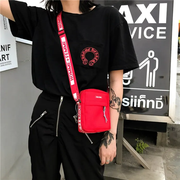 custom women mini small fashion canvas shoulder crossbody messenger bag