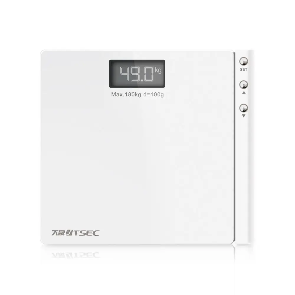TS-B1309 Yongkang Button Large Square Digital Bathroom Scale Monitor