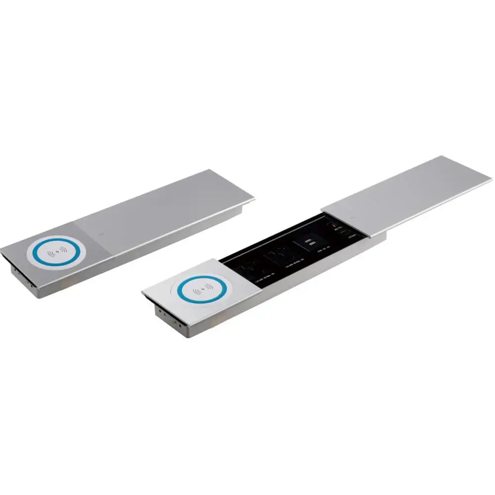 Conference Table Wireless Charger Desk Power Sliding Socket Office Furniture Desk Socket