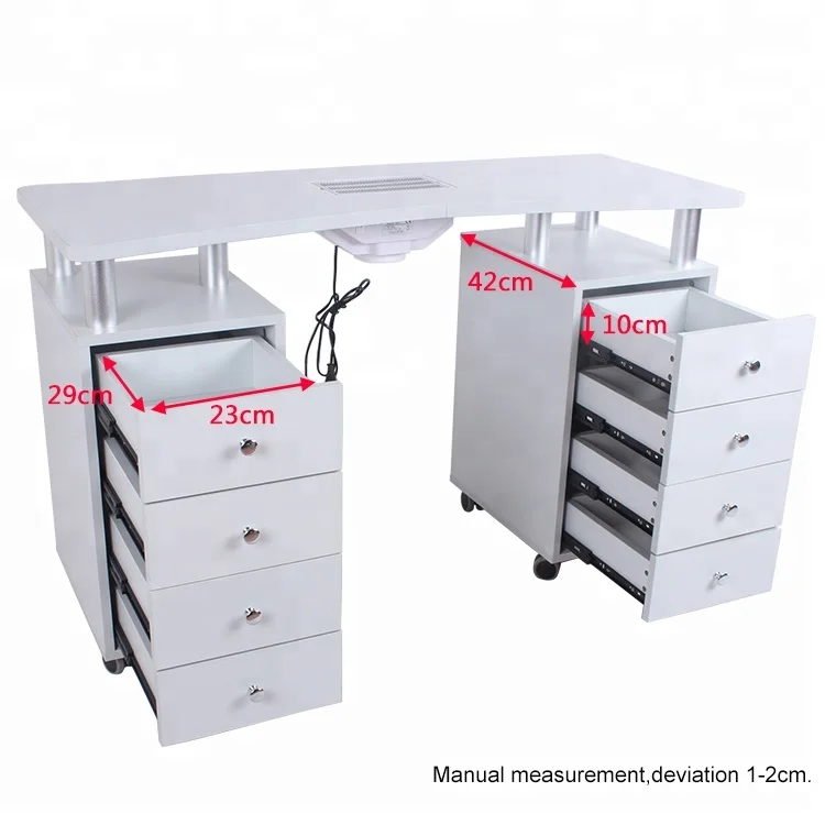 Маникюрный Стол на колесах, принадлежности для дизайна ногтей, современный Маникюрный Стол с вентилятором