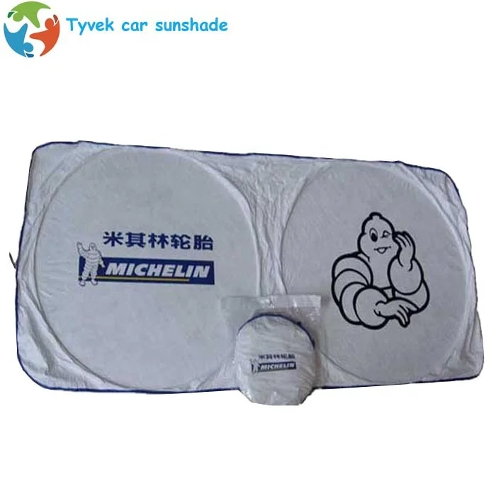Customized design car window sunshade white dupont sunshades for car