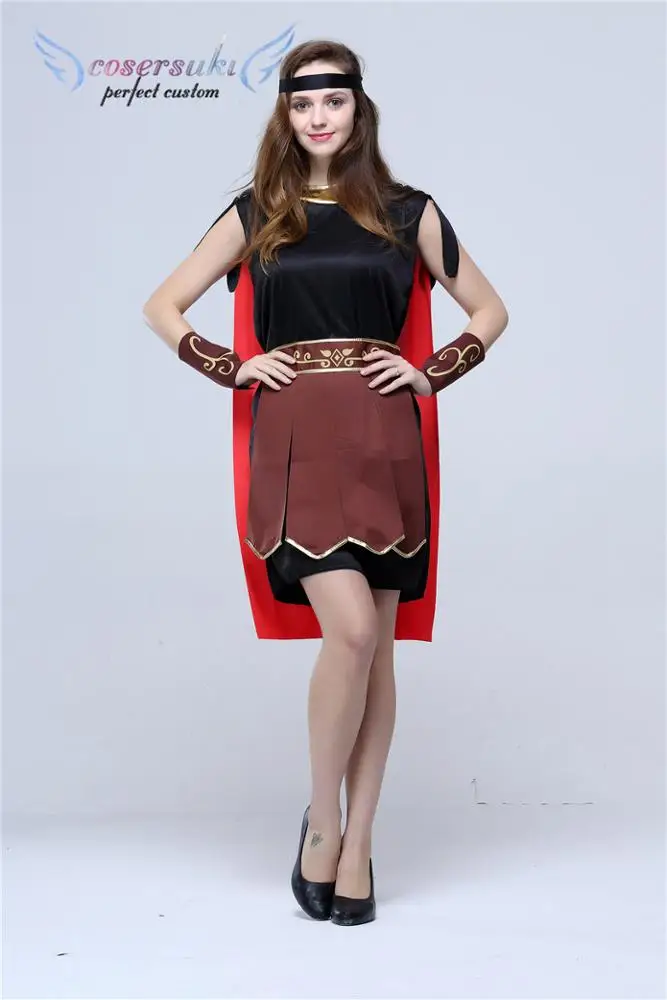 Halloween cosplay masquerade ancient Roman Spartan warrior  party clothes adult female samurai performance clothing