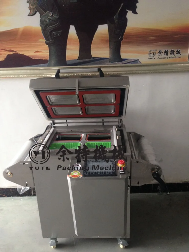 DMP-430A автоматического модифицированной атмосфере вакуумная упаковочная машина для пластиковых стаканчиков и лоток