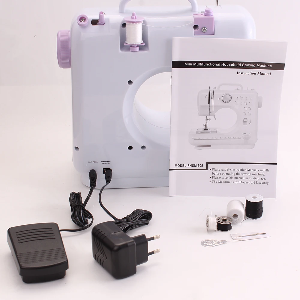 VOF FHSM505 Mini Stitching Button attaching Home use Sewing Machine Price multipurpose sewing machine and overlocker
