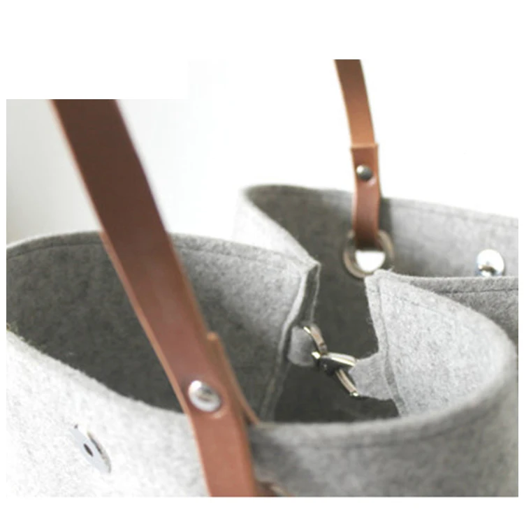 SEDEX/SGS  Promotional factory direct designer felt handbag accept logo customized