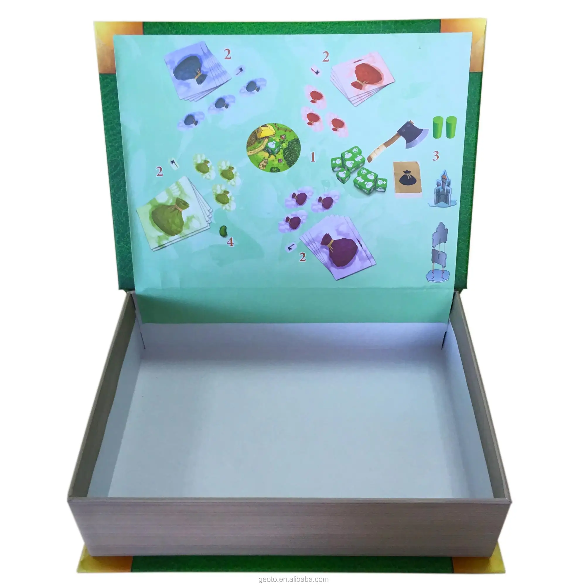 Special Book Packaging Faux Cardboard Paper Book Style Shaped Safe Gift Box Packaging