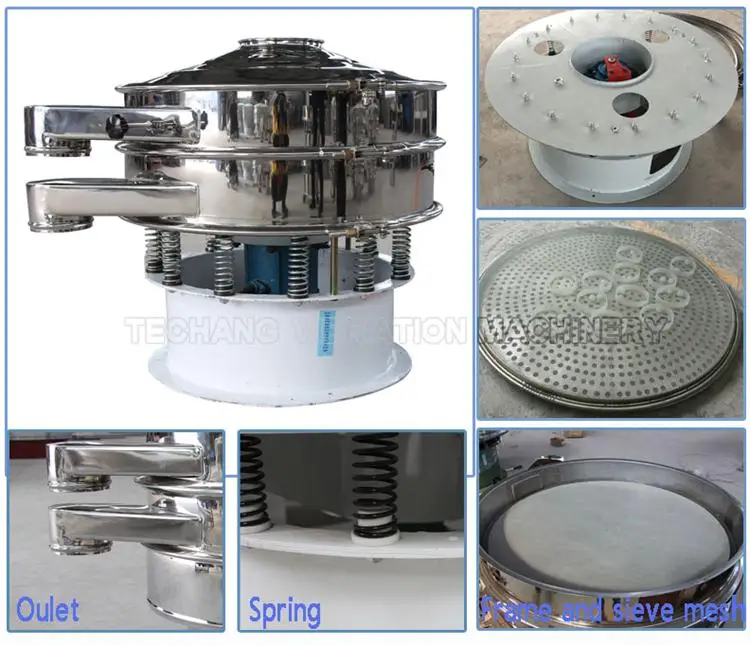 Stainless Steel Grading Sieve Vibrating Screen Machine for Light Industry