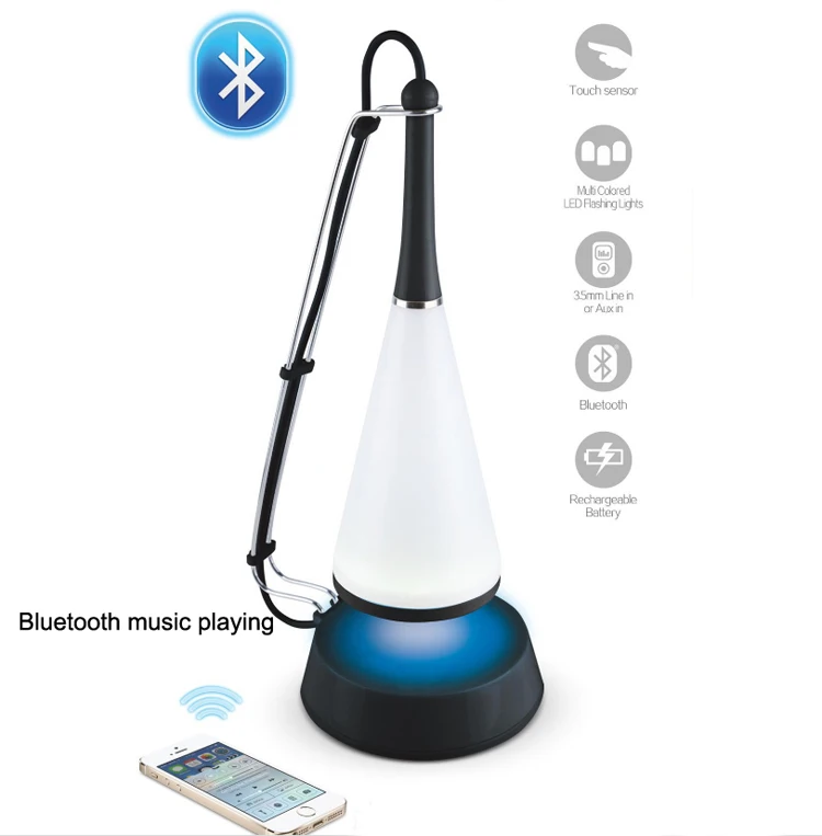Hot sell energy saving modern smart LED table lamp design with mini speaker