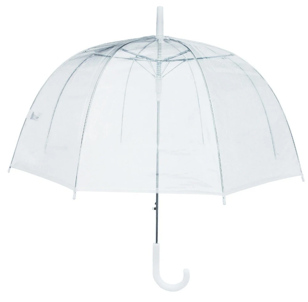 New coming cheapest Clear Auto Open poe material one time $1 umbrellas