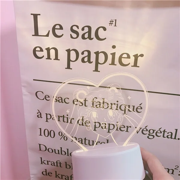 Wholesale Birthday Gift Cartoon Sailor Moon Decoration Table Lamp Night Light Projector