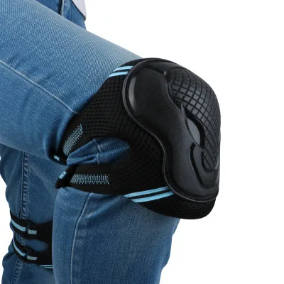 6Pcs Sports Safety Tactical Protective Knee Pad Elbow Support Airsoft Skate Scooter Kneepads