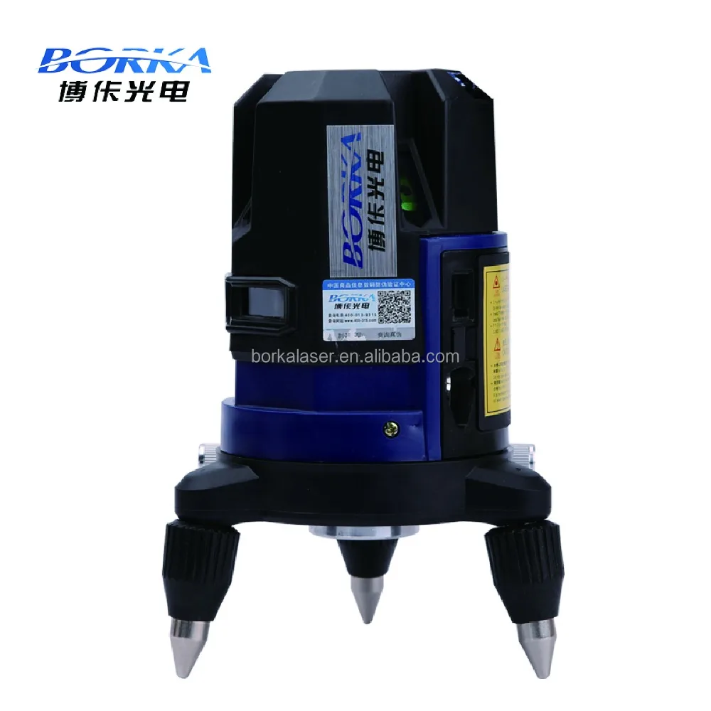 Borka blue light 5 lines 360 rotary automatic level laser land leveler