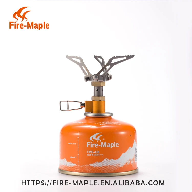 Fire Maple FMS-300T Titanium Mini Gas Stove, Gas Stove Burner, Mini Burner Stove