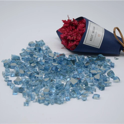 Китайский поставщик цветных огнеупорных стекол, высококачественное дробленое стекло для камина