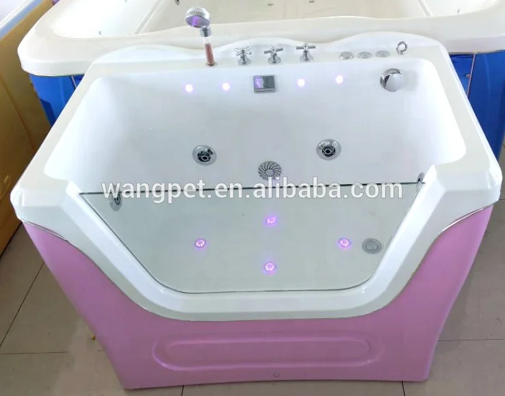 
hot tub dog bathtub massage machine pet spa pool High quality environment acrylic dog bathtub transparent dense bubbles lights 