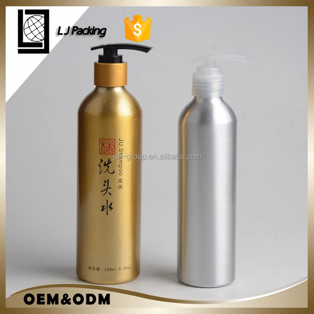 
Eco friendly design 500ml 250ml aluminium spray shampoo bottle 