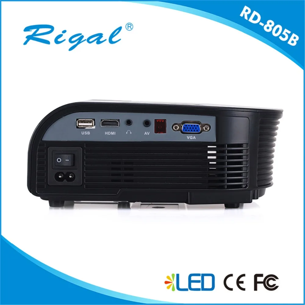  RD-805B мини-проектор 50 Вт портативный светодиодный микро-проектор 1080p от