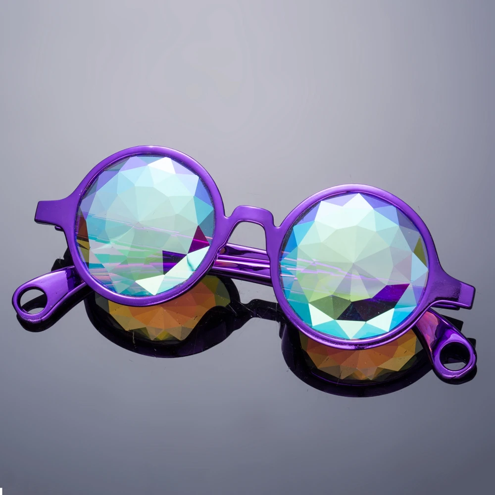 Top quality custom sunglasses 2018 fashionable crazy funny kaleidoscope glasses