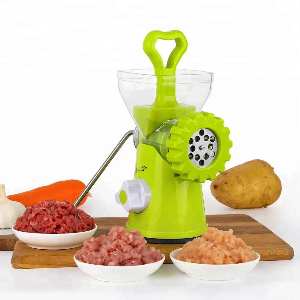 Plastic Manual Meat Grinder with Sausage Filling