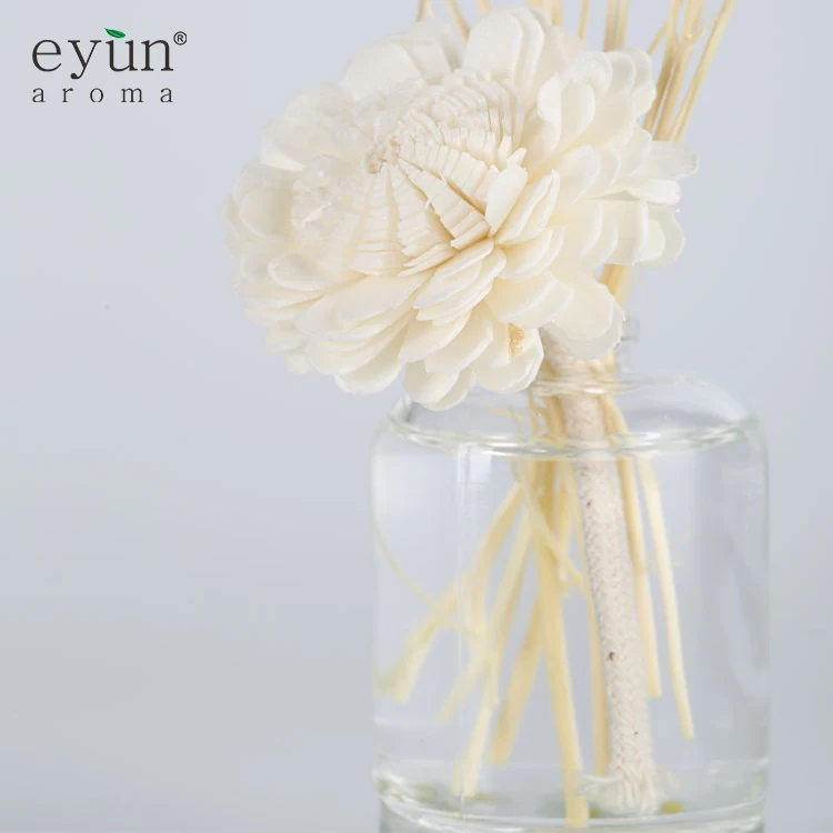 Wholesale glass bottle aromatherapy reed diffuser bottles with stick, diffuser reed for gift set