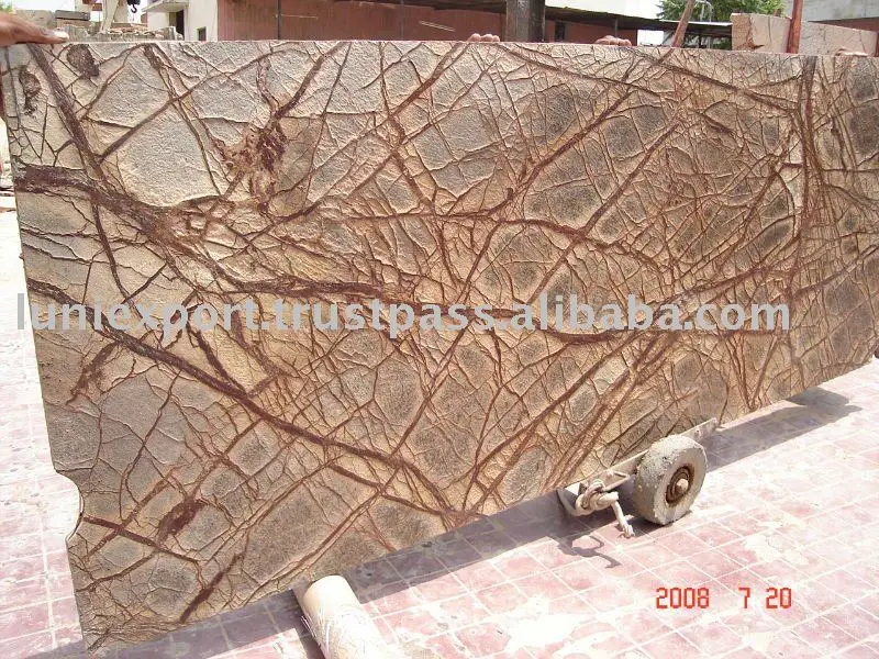 Best Decorative Flower Design Forest Brown Marble Stone For Construction At Cheap Price On Bulk Order From India