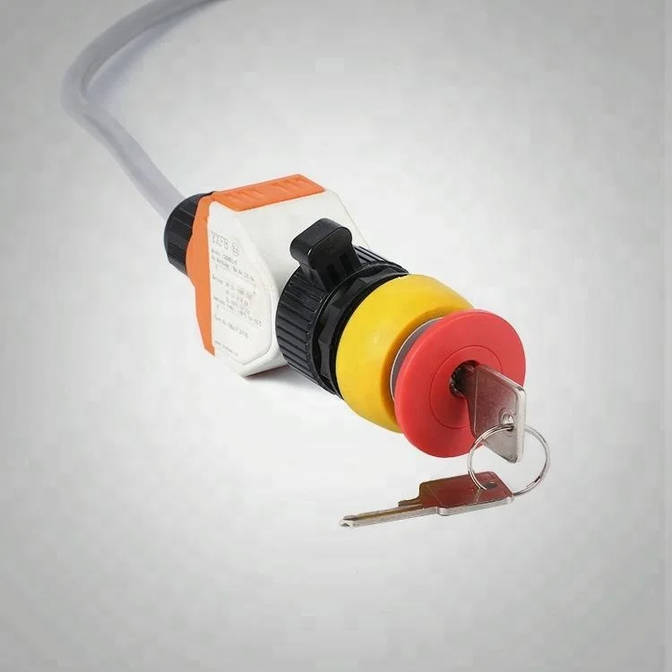 High quality durable plastic waterproof explosion-proof push button switch with key