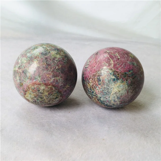 wholesale natural rock crystal ball red green treasure gemstone quartz ball for sale