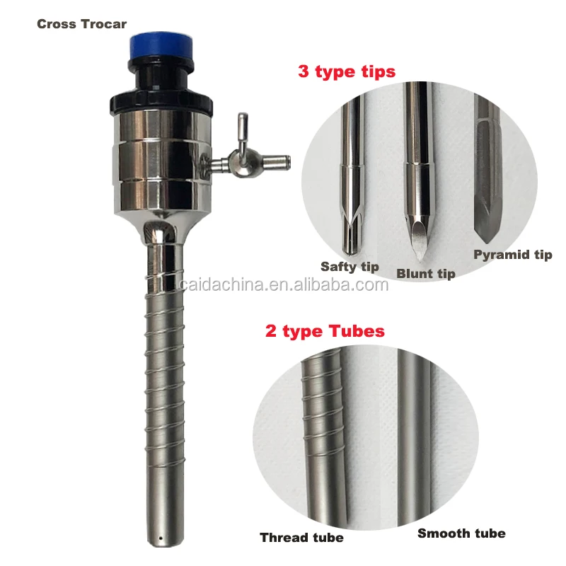 Laparoscopy Equipments trocars reusable stainless trocar China laparoscopy instruments manufacturer