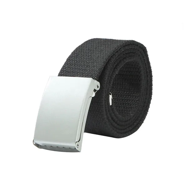 2023 Wholesale Garment Accessory Cam Buckle Webbing Belt Braided Belt for Men fabric belt metal
