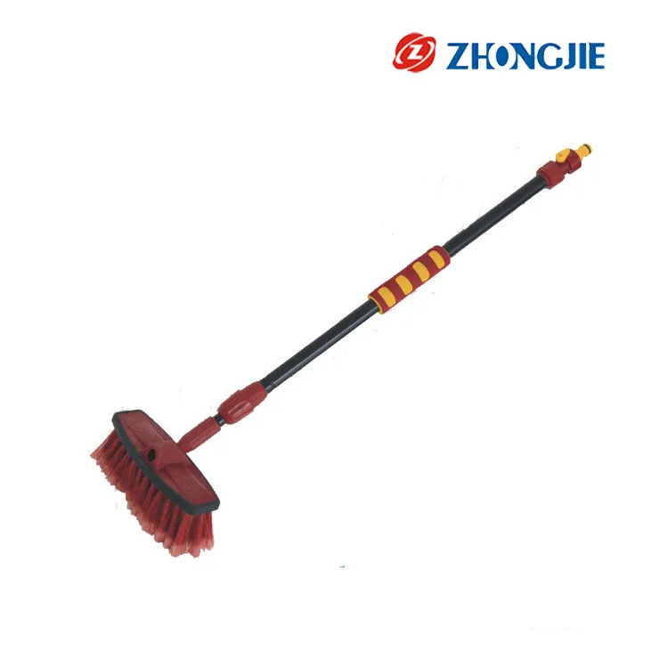 
PVC soft bristle telescopic flow through truck car wash brush 