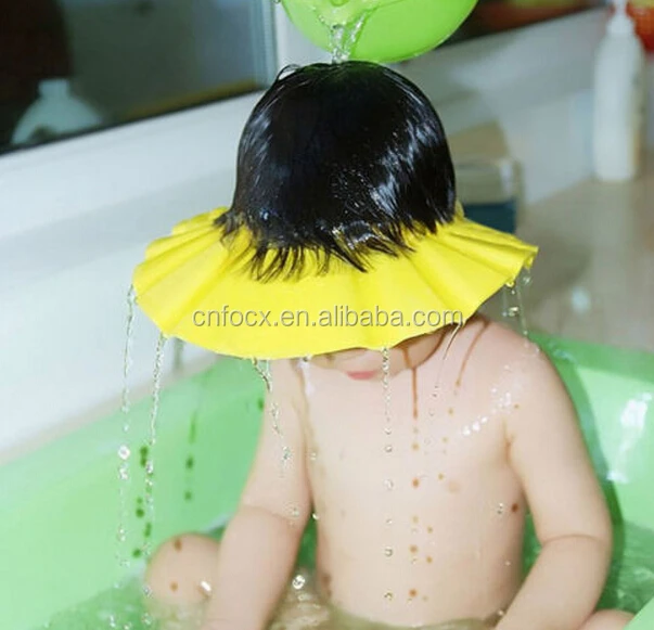 Baby Shower Cap / Kids Bathing Head Cap/ KIDS Shower Wash Hair Cover