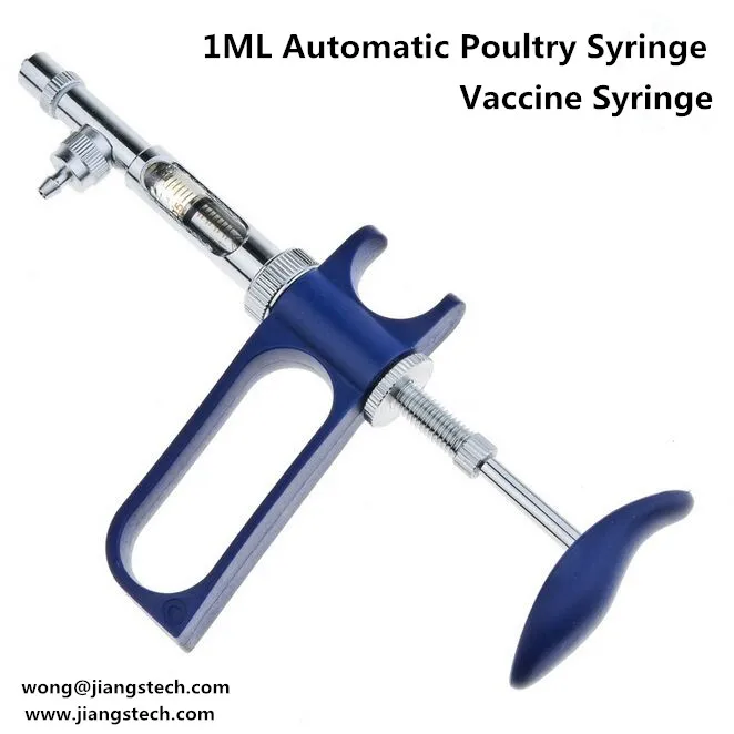 Jiangs 1ML Automatic Poultry Vaccine Syringe Veterinary Syringe Injector