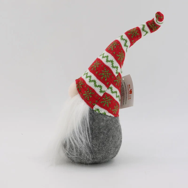 
31cm wholesale christmas felt gnome with knitted hat christmas decoration 